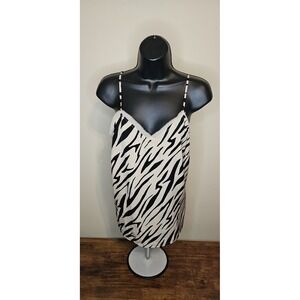 Ophelia Roe Women's Cami Blouse Black Print Small‎